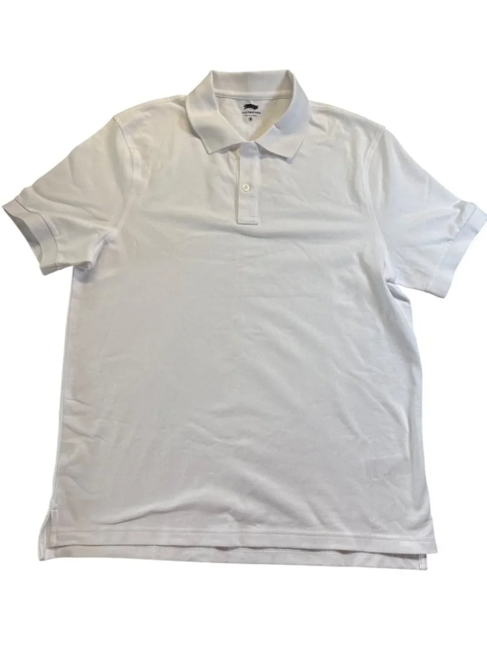 J Crew Mens Flex Pique Polo Shirt~Size Medium~White Classic Fit NWD L10 12
